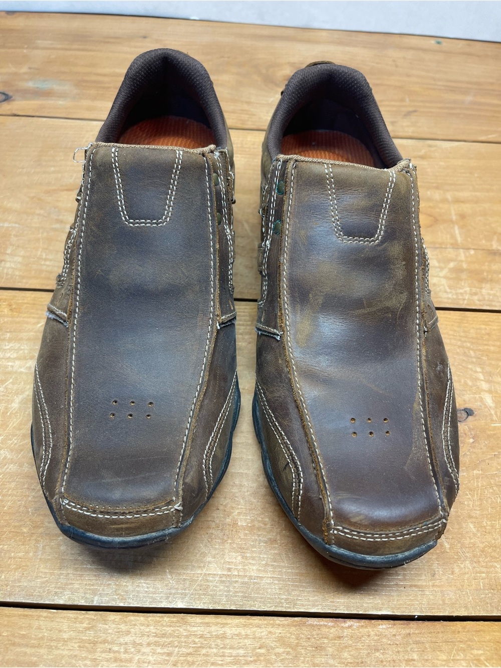 Skechers Men's Brown Slip-On Casual Loafers size 10M
